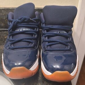 Jordan 11 Retro Low “Navy Gum” Midnight Navy Patent Leather